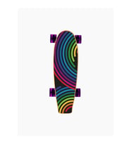 CruiseX Shortboard – Rainbow - Ahşap Kaykay Scops