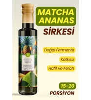 Matcha & Ananas Sirkesi - Organik, Doğal Fermantasyon, %100 Doğal, Katkısız, 250 ml