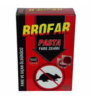 Brofar Fare ve Sıçan Öldürücü Pasta Fare Zehiri 100 Gr (10 Adet x 10 Gr)