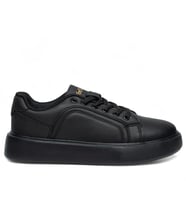 VOLİS SİYAH Memory Foam Taban Günlük Bağcıklı Erkek Sneaker Ayakkabı