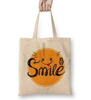 Smile Komik imoji Bez Çanta Uzun Saplı