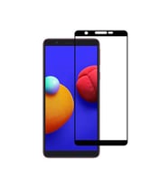 Galaxy A01 Core Kenarları Kırılmaya Dayanıklı Cam Ekran Koruyucu (Siyah)