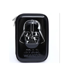 Star Wars Yıldız Savaşları Darth Vader Kalem Kutusu Büyük Kapasiteli Eva Fermuarlı (Siyah-Siyah)
