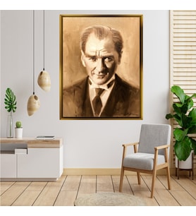ÇERÇEVELİ ATATÜRK TABLO S479