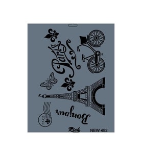 New Seri N-452 Stencil 35X25 Cm