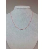 Morganit Taşı 2mm Kolye (SABİT KLİPSLİ)