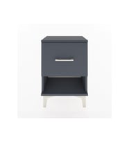 Arges Komodin Tek Çekmeceli 44x30x64 Antrasit-Antrasit