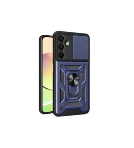 Samsung Galaxy A16 5g Kılıf Pars Lens Yüzüklü Silikon - Lacivert