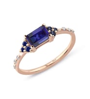 Delazul Rose Safir Yüzük