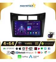Toyota Yaris 2005-2012 Model 4GB + 64GB Android 13 Kablosuz Carplay Navigasyon Multimedya Sistemi