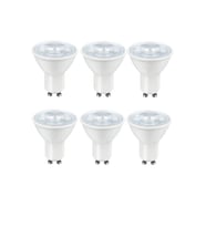 ZMR-121/B.40 6’lı 7W GU10 LED Çanak Ampul Seti 4000K Sıcak Beyaz Mercekli 540lm Yüksek Verimli Aydınlatma