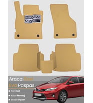 TOYOTA AURİS (2006-2012) Uyumlu EVA Paspas Tam Set–Oto Paspas,Araca Özel,Kolay Montaj