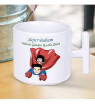 Süper Babam Babalar Günün Kutlu Olsun Baskılı T Kupa Bardak Kahve Çay Seven Babalara Muhteşem Hediyelik T Kupa