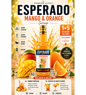 Mango-portakal Yoğun Aromalı Konsantre Şurup 750 ml