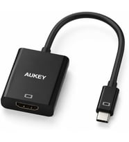 Mini DisplayPort to DisplayPort Adaptör CB-V8, Mini DisplayPort Çıkışlı Cihazlar için DisplayPort Girişli Monitör Bağlantı Adaptörü AUKEY CB-V8