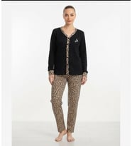 Seamlife Kadın Pamuklu Waffle Kumaş Kışlık Uzun Kollu Sıcak Tutan Pijama Takımı