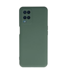 Oppo A54 4g Kılıf Nano İçi Kadife Silikon - Koyu Yeşil