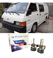 Mitsubishi L300 Led Xenon Uzun + Kısa Far Ampulü H4 Mono Yeni Seri Beyaz 1989-2012