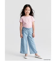 LCW Kids Mavi Wideleg Kız Çocuk Jean Pantolon