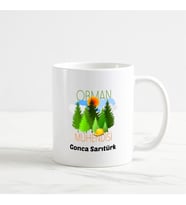 Orman Mühendisi Kupa Bardak (1. Tasarım) (Beyaz)