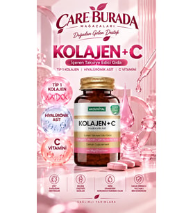 Aksu Vital Kolajen + C Vitamini & Hyaluronik Asit 60 Tablet