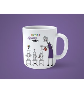 Kişiye Özel En Tatlı Öğretmen Baskılı Kupa Bardak
