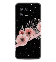 Xiaomi 13 Kılıf Resimli Desenli Baskılı Silikon Siyah Şerit Mermer 1298