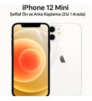 Lensun Nano Şeffaf Ön Ve Arka Kaplama Apple Uyumlu iPhone 12 Mini İkisi Bir