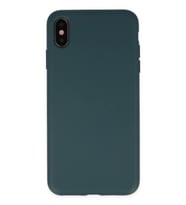 Durukar® iPhone XS Max Kılıf Nano içi Kadife Silikon - Koyu Yeşil