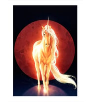 Güneş Ve Unicorn Model Ahşap Tablo