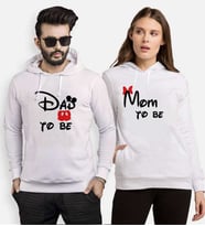 Tshirthane Dad Mom To Be Sevgili Kombinleri Kapüşonlu Kombini (Tek Ürün Fiyatıdır.)