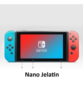 CDA Store Nintendo Switch OLED Uyumlu Ekran Koruyucusu Nano Jelatin