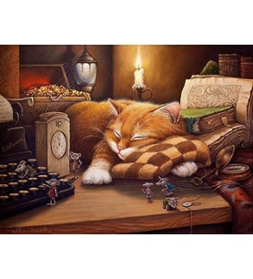 Mırmır Şekerlemesi Sayılarla Boyama Seti(60x75 cm Tuval Şasesine Gerili)