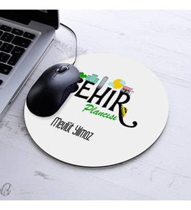 Kişiye Özel Şehir Plancısı Temalı Yuvarlak Mousepad