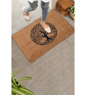 Valerine Life Çınar Ağacı Figürlü Ev Ofis iç Dış Kapı Önü Paspası 45x70cm