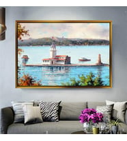 Altın Çerçeveli dekoratif tablo a742 (Gold)