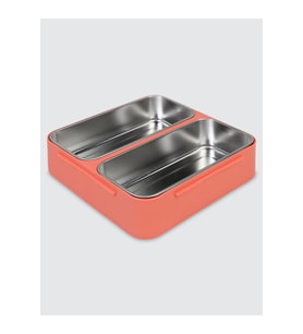 Paslanmaz Çelik Beslenme ve Yemek Kabı 1100 ml Pembe