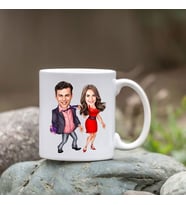 Kişiye Özel Bardak - Karikatür Bardak - Sevgili Bardağı