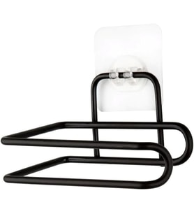 Home Yapışkanlı Metal Kağıt Havluluk & WC Kağıtlığı – Deliksiz, Mat Siyah, Paslanmaz Çelik, Duvara Monte, Şık ve Dayanıklı, Mutfak ve Banyo İçin Pratik Kullanım (Wc Kağıtlığı)
