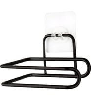 Home Yapışkanlı Metal Kağıt Havluluk & WC Kağıtlığı – Deliksiz, Mat Siyah, Paslanmaz Çelik, Duvara Monte, Şık ve Dayanıklı, Mutfak ve Banyo İçin Pratik Kullanım (Wc Kağıtlığı)