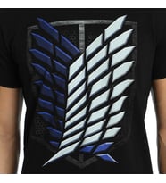 Bant Giyim - Attack On Titan Siyah Erkek T-shirt Tişört