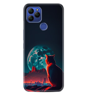 GM 21 Pro Kılıf HD Resim Baskılı Dalgın Kedi StKd -074