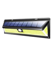 Solar 180 LED Güneş Enerjili Kumandalı 3 Modlu Duvar Lambası  Hareket Sensörlü Su Geçirmez