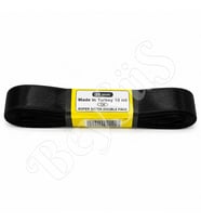Saten Kurdele 20 mm Siyah