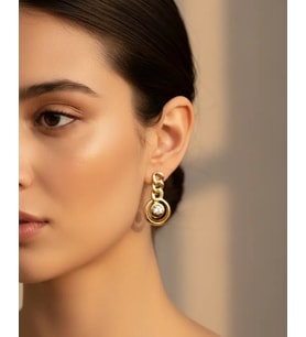 Xuping Gold Taşlı Tasarım Küpe - 25-xpkp189