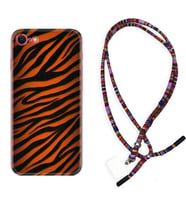 Apple iPhone 5 6 7 8 Plus Se XR Kılıf Boyun Asklı Rasta Silikon Leopar Yeni 1676