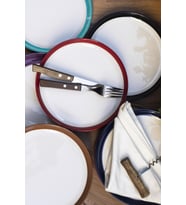 Parthenia Renkli 6lı Pasta Seti- 21 cm (Çok Renkli)