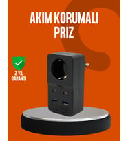Akım Korumalı Priz 4 Usb Type C Destekli Yüksek Isı Dayanımlı