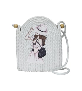 e38 EL İŞÇİLİĞİ HASIR JÜT KOL ÇANTASI 25*21 cm - 6143 (Karışık)