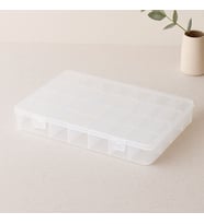 28 Bölmeli Organizer Kutusu - Plastik Şeffaf Kapak